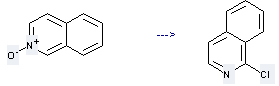 1-Chloroisoquinoline can be prepared by isoquinoline 2-oxide